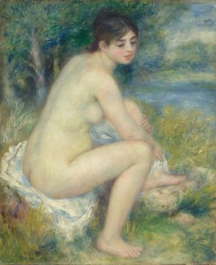 Femme nue dans un paysage